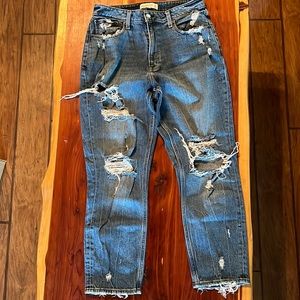 Abercrombie & fitch high rise mom jeans